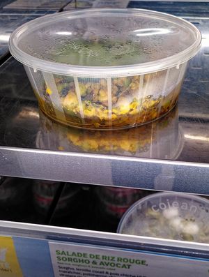 Red rice, Sorghum and Avocado salad (vegan) at Cojean - Opéra in Paris