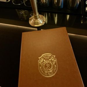 Logo  at Jupiter Supper Club in Austin