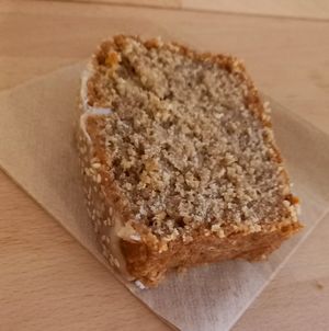 banana bread 3,50€ at Grow Yoga Cafe in Barcelona