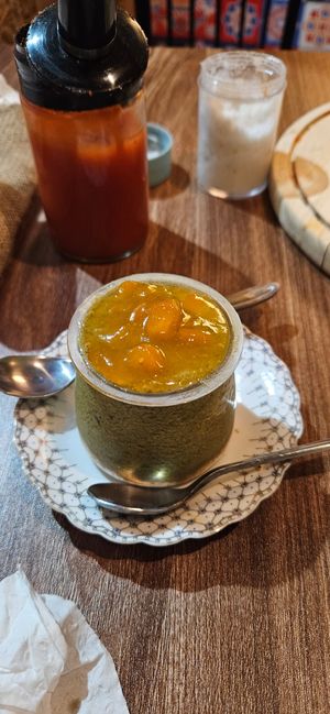Green tea cheese cake at An Vegan Restaurant in Lao Cai