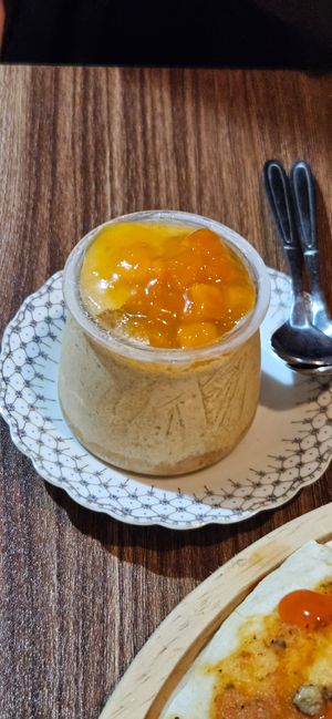 Mango cheese cake at An Vegan Restaurant in Lao Cai