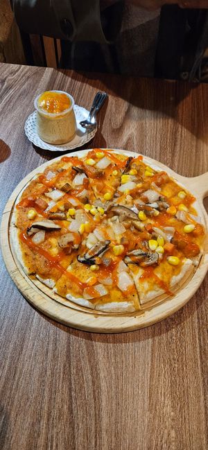 Pizza at An Vegan Restaurant in Lao Cai