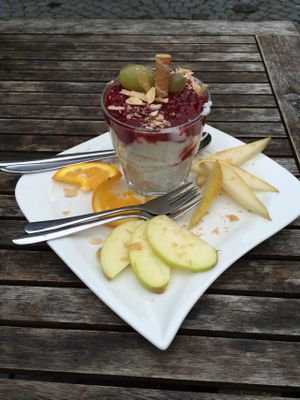 Vegan Pana Cotta  at Grossstadt in Lindau