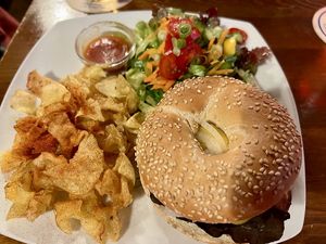 Special Bagel Burger  at Grossstadt in Lindau