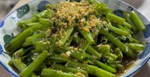 Sir Fried Morning Glory at Thai Food Resto in Chiang Mai