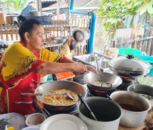 Kitchen Side at Thai Food Resto in Chiang Mai