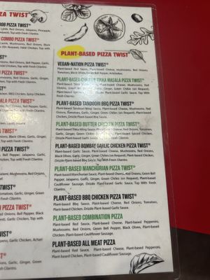 Menu   at Pizza Twist in Chesapeake