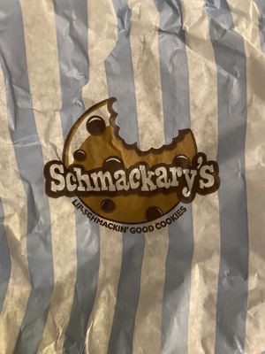I ate the cookies too fast so here is the wrapper! They had cookie butter cookies and peanut butter cup cookies that were both vegan    at Schmackary's in New York City