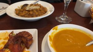 Momos in chili   at The Vegan Home in Toronto