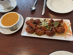 Momos and Momo chutney  at The Vegan Home in Toronto