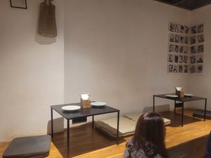 Baithak seating at Greenr Cafe in Mumbai