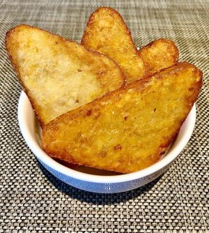 Hash browns at Taybeh Restaurant in Aqaba