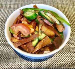 Fattoush  at Taybeh Restaurant in Aqaba
