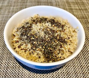 Quinoa salad at Taybeh Restaurant in Aqaba