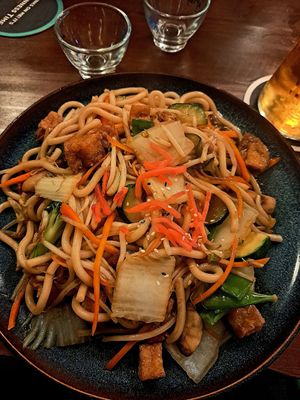 Aged tofu udon at J2 Swords in Swords