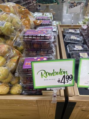 Rambutan Fruit Display  at Trader Joe's in Modesto