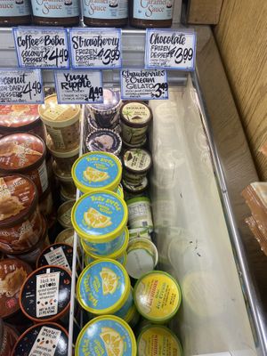 Non-Dairy Vegan Friendly Frozen Treats  at Trader Joe's in Modesto