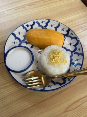 Mango sticky ricee  at Mini House Deserts in Ao Nang