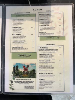  at Suculenta Lunch & Cafe in Juarez