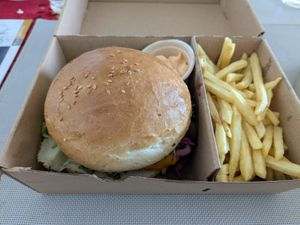 Vegan teriyaki burger. at Shibumi. in Liberec