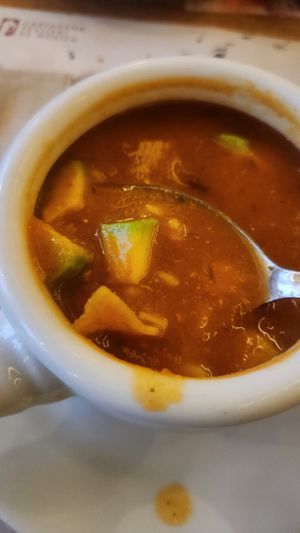 Traditional colombian soup at Crepes & Waffles - Centro Comercial Palatino in Bogota