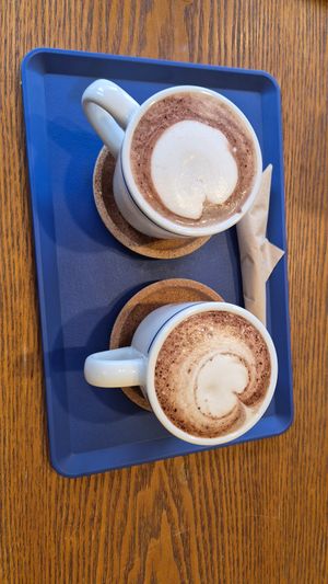 Hot chocolate with soy milk at The Story in Jeonju