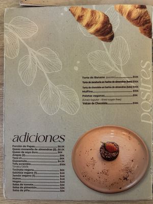 Desserts and extras  at Artesano Organic and Fresh Food in Barranquilla