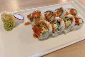 Vegan spicy California roll  at Nori Sushi in Maple Valley