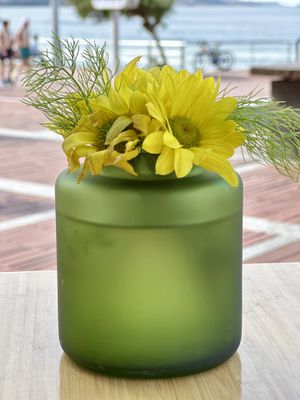 Table with a view!  at Berro Bistrot in Gran Canaria