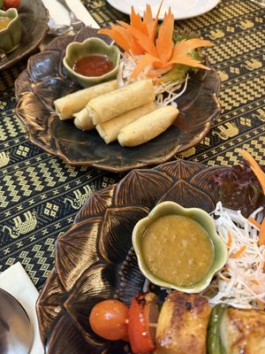  Mini Vegetable Spring Rolls.   at Araya Thai Restaurant  in Kendal