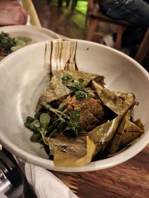 Tamal vegano at Oaxaca Te Amo in Oaxaca