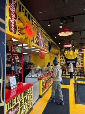 The counter at Slutty Vegan in Baltimore