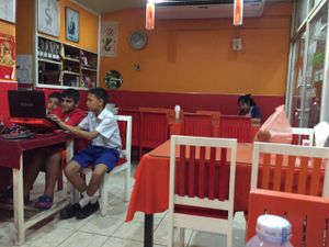 Inside at S and S Indian Restaurant in Hua Hin