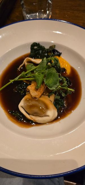 Mushroom tortellini at The Bull's Head in Macclesfield