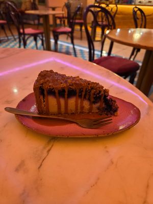 Vegan cheesecake at Sweet Love Caffe in Vilnius