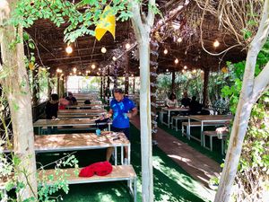 Outside dining  at The Farmer's Table  in Al Ain