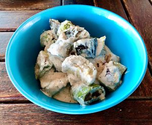 Vegetables in tahini sauce at The Farmer's Table  in Al Ain