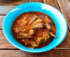 Okra in tomato sauce at The Farmer's Table  in Al Ain