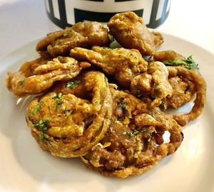 Onion pakora at Spiice Bite in Dubai