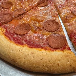 Vegan Pepperoni at Casa Caribe Pizzeria in Brooklyn