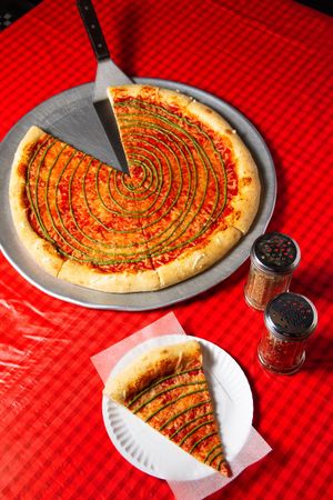 Vegan Pesto at Casa Caribe Pizzeria in Brooklyn
