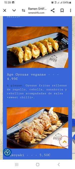 Gyozas at Ramen Shifu - Puerto Chico in Santander