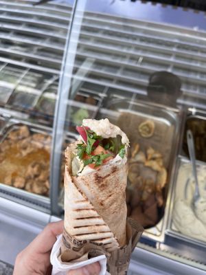 Sandwich de caviar d’auberginees  at Côté Liban in Nice