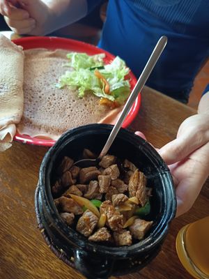 Nicht vegan😄Gericht mit Rind at Restaurant Mama of Africa in Giessen