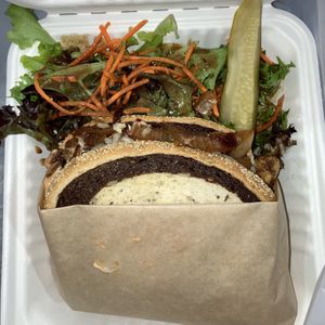 Vegan Tempeh Reuben (please excuse the lighting) at Nectar Cafe in Auburn