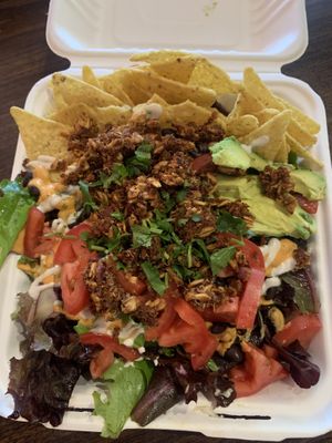Vegan taco salad   at Nectar Cafe in Auburn
