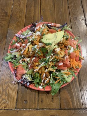 Buffalo Salad 😍🌱  at Nectar Cafe in Auburn