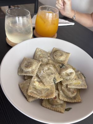 Mushroom Ravioli   at Paradoja Plantbased in San Juan