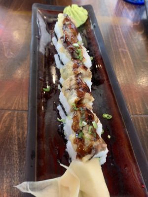 Prince roll was my favorite. Eggplant and sweet soy sauce were great together.  at Blue Sushi Sake Grill in Fort Worth