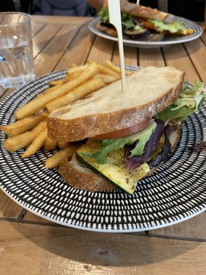 Mushroom burger  at Saltwater @ Bundilla in The Gardens